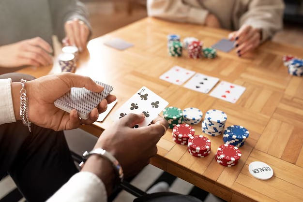 Caribbean Stud Poker table interface on 1win bet platform